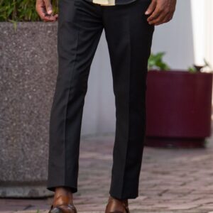Men’s Slim Fit Black Formal Pants – Sharp & Sophisticated