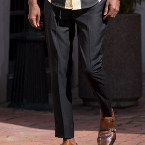 Men’s Slim Fit Black Formal Pants – Sharp & Sophisticated