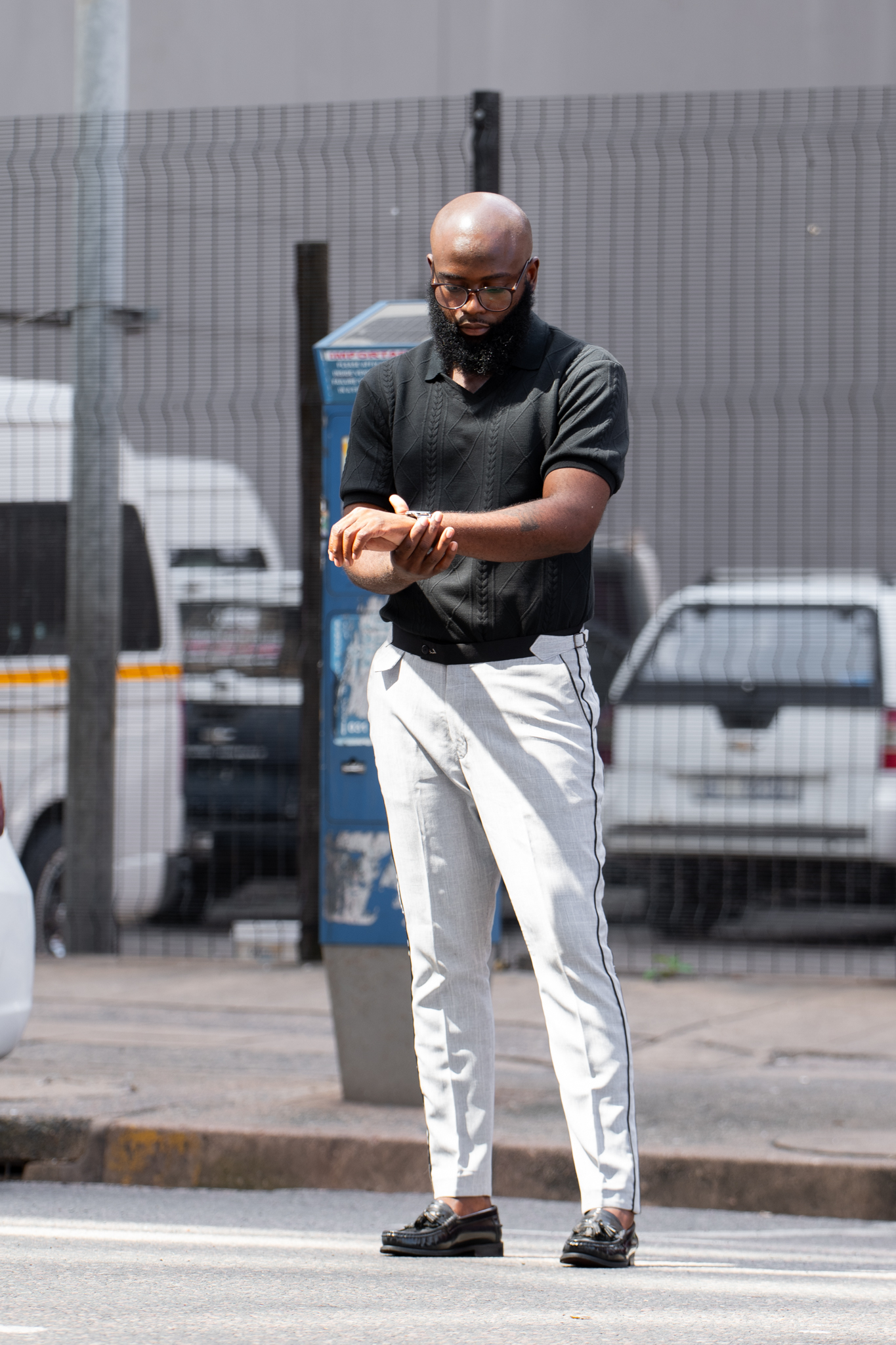 Men’s Slim Fit Grey Formal Pants – Modern Tailored Style - Image 3